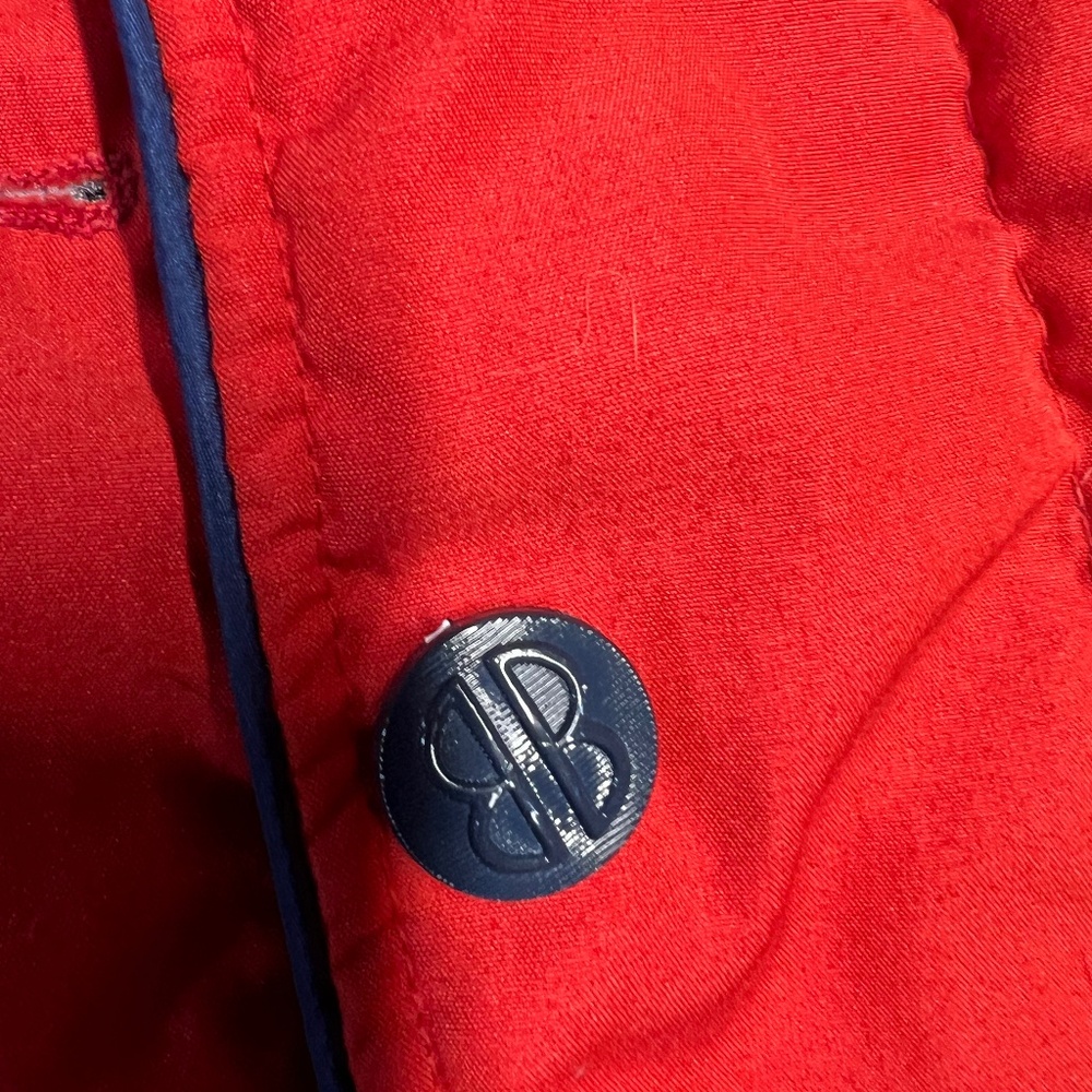 Vintage Bill Blass red women’s quilted vest. Size 6